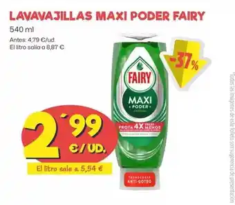 AhorraMas Fairy - lavavajillas maxi poder oferta