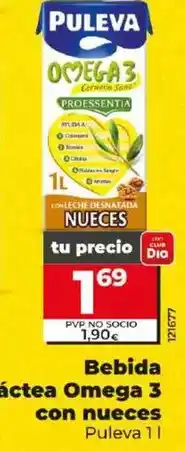 Dia Puleva - bebida lactea omega 3 con nueces oferta