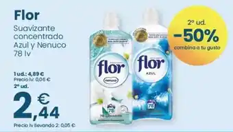 Clarel Flor - suavizante concentrado azul y nenuco oferta
