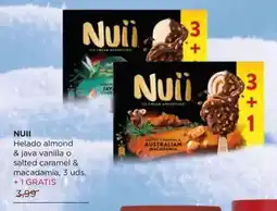 Alimerka Nuii - helado almond & java vanilla o salted caramel & macadamia oferta