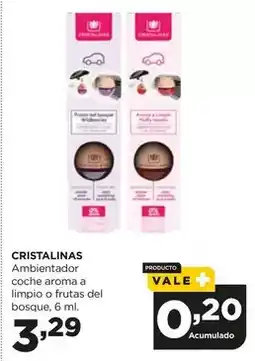 Alimerka Cristalinas - ambientador coche aroma a limpio o frutas del bosque oferta