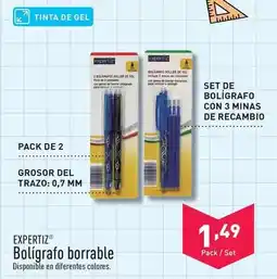 ALDI Expertiz - boligrafo borrable oferta