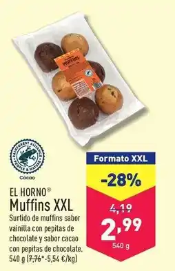 ALDI El horno - muffins xxl oferta