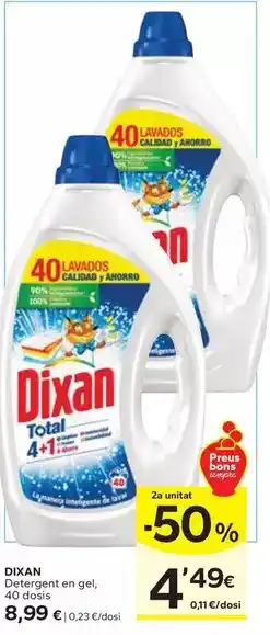Caprabo Dixan - detergent en gel oferta