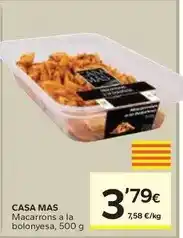 Caprabo Casa mas - macarrons a la bolonyesa oferta