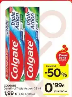 Caprabo Colgate - dentifrici triple action oferta