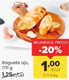 Autoservicios Familia Baguete ajo oferta