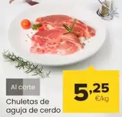 Autoservicios Familia Chuletas de aguja de cerdo oferta
