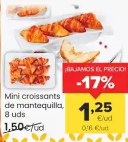 Autoservicios Familia Mini croissants de mantequilla oferta