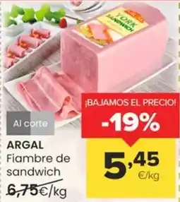 Autoservicios Familia Argal - fiambre de sandwich oferta
