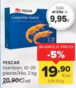 Autoservicios Familia Pescar - gambón oferta