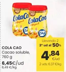 Autoservicios Familia Cola cao - cacao soluble oferta