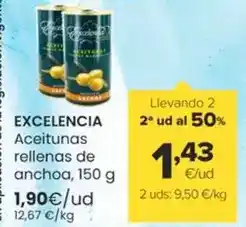 Autoservicios Familia Excelencia - aceitunas rellenas de anchoa oferta