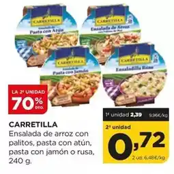 Alimerka Carretilla - ensalada de arroz con palitos, pasta con atun, pasta con jamón o rusa oferta