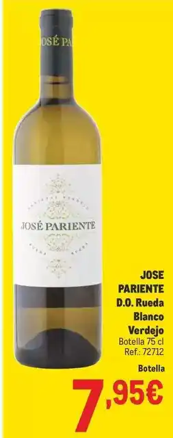 Makro José pariente - d.o. rueda blanco verdejo oferta