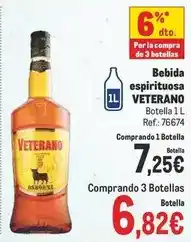 Makro Veterano - bebida espirituosa oferta