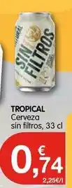 CashDiplo Tropical - cerveza sin filtros oferta