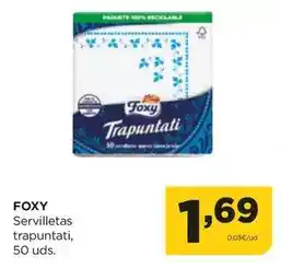 Alimerka Foxy - servilletas trapuntati oferta
