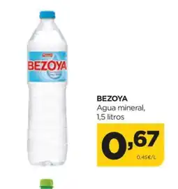 Alimerka BEZOYA Agua mineral, 1,5 litros oferta