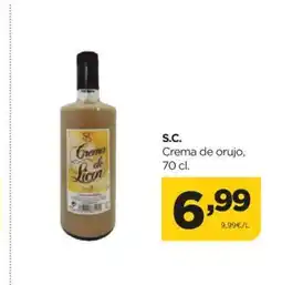 Alimerka S.C. Crema de orujo, oferta