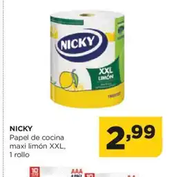 Alimerka NICKY Papel de cocina maxi limón XXL, oferta