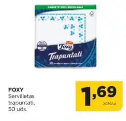 Alimerka FOXY Servilletas trapuntati, 50 uds. oferta