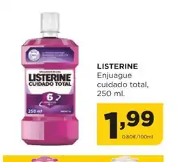 Alimerka LISTERINE Enjuague cuidado total, oferta