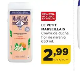 Alimerka LE PETIT MARSEILLAIS Crema de ducha flor de naranjo, oferta