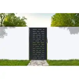 Brico Depôt Puerta de acero 1m nali arlberg h.180cm negro mate oferta
