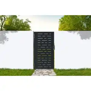 Brico Depôt Puerta de acero 1m nali arlberg h.180cm negro mate oferta