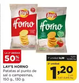 Alimerka Lay's - horno patatas al punto de sal o campesinas oferta