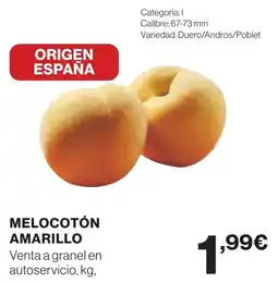 Hipercor MELOCOTÓN AMARILLO oferta