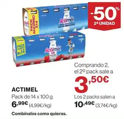 Hipercor ACTIMEL oferta