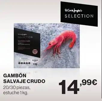 Hipercor GAMBÓN SALVAJE CRUDO oferta