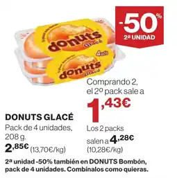 Hipercor DONUTS GLACÉ oferta