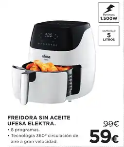 Hipercor FREIDORA SIN ACEITE UFESA ELEKTRA. oferta