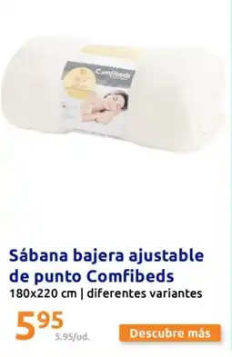 Action Sábana bajera ajustable de punto Comfibeds oferta