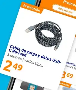 Action Cable de carga y datos USB- C Re-load oferta