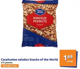 Action Cacahuetes salados Snacks of the World oferta