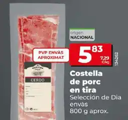 Dia Costella de porc en tira oferta