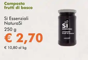 NaturaSí Composta frutti di bosco oferta