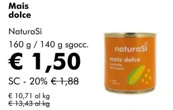 NaturaSí Mais dolce oferta