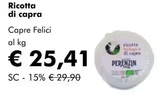 NaturaSí Ricotta di capra oferta