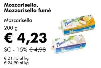 NaturaSí Mozzarisella, Mozzarisella fumè oferta