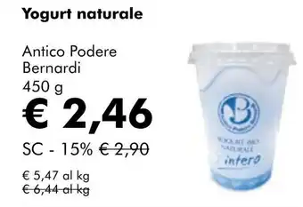 NaturaSí Yogurt naturale oferta