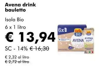 NaturaSí Avena drink bauletto oferta