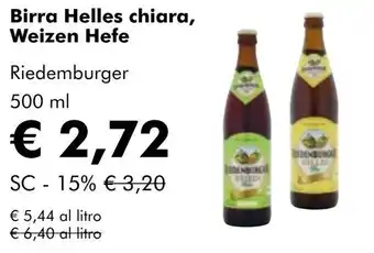 NaturaSí Birra Helles chiara, Weizen Hefe oferta