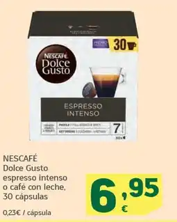 HiperDino NESCAFÉ Dolce Gusto espresso intenso o café con leche, 30 cápsulas oferta