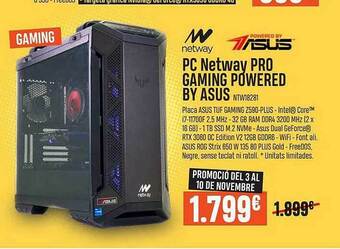 Beep Pc Netway Pro Gaming Powered By Asus oferta