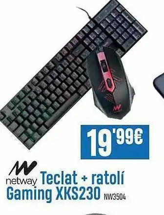 Beep Netway Teclat + Ratolí Gaming XKS230 oferta